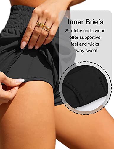 High Waisted 2.5" Athletic Shorts for Women with Pocket