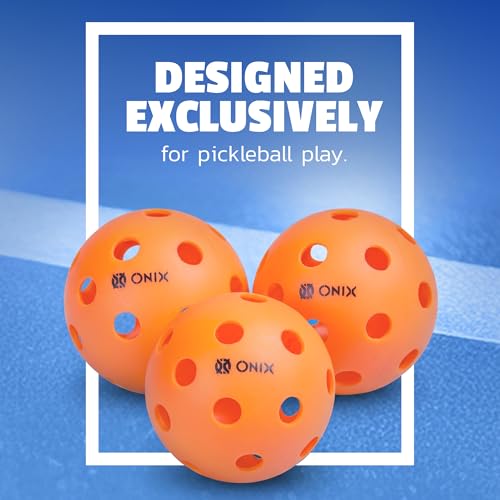 Indoor Pickleball Balls - Durable, Consistent Bounce, 3-Pack