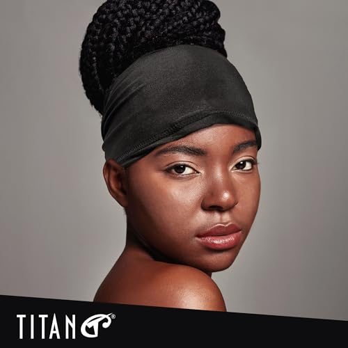 Spandex Dreadlocks Braids Band - Stretch Headband for Locs - Black