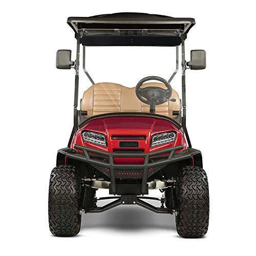 Golf Cart Rear View Mirror，HKOO Golf Cart Mirrors Contains Folding Side Mirrors and Non-destructive installation Rear View Mirror Universal for Club Car DS Precedent/EZGO TXT RXV/Yamaha