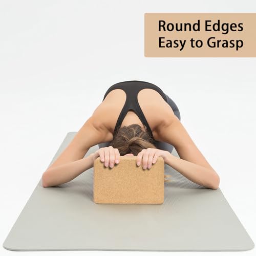 Cork Yoga Block - Eco-Friendly 9"x6"x3" Yoga Accessory