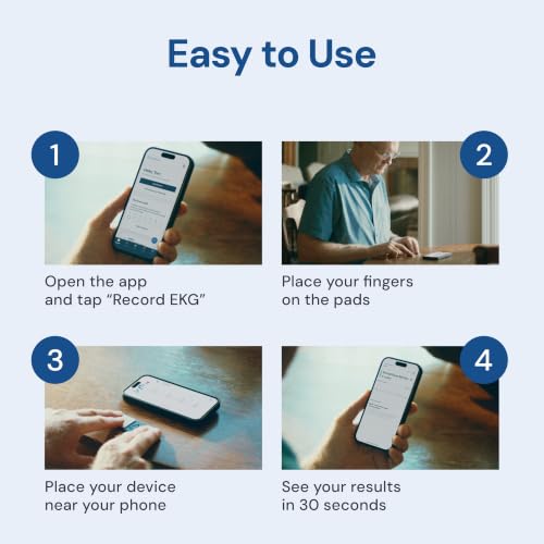 Personal EKG Monitor - FDA-Cleared 30-Second Heart Rhythm Checker