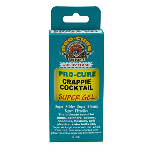 Pro-Cure Crappie Gel Bait 2 oz - Real Bait Scent for Jigs, Spoons & Plastic Tails