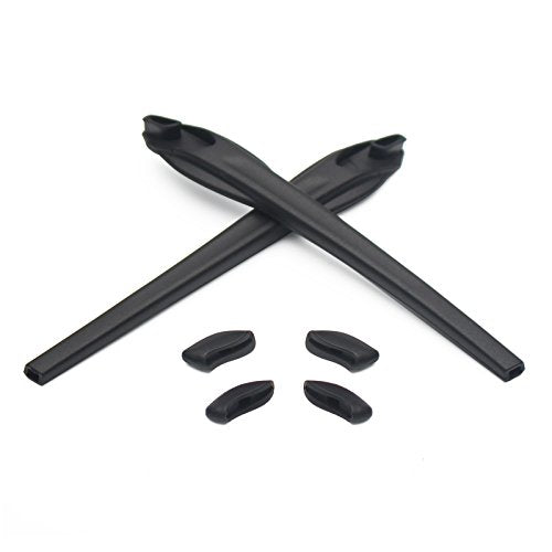 Replacement Earsocks & Nosepiece Rubber Kits for Oakley Flak 2.0 Sunglasses - Black