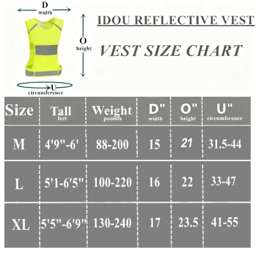High Visibility Reflective Safety Vest with Pocket for Running & Biking