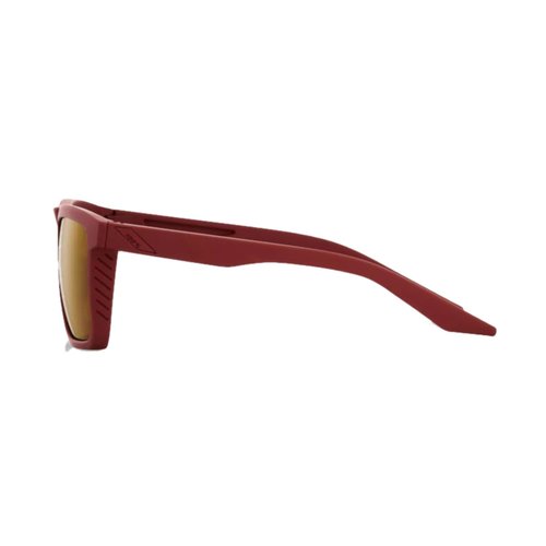 100% Renshaw Square Glacier Style Sunglasses - Durable, Lightweight Active Performance Eyewear w/Rubber Temple Grip & Side Glare Shield