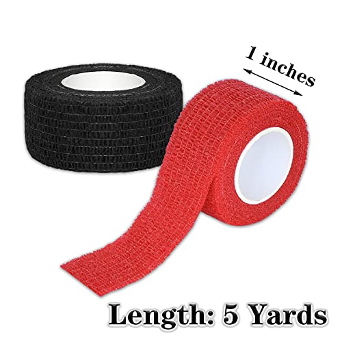 Self-Adhesive Bandage Wrap - 1 Inch, 8 Rolls in Rainbow Colors