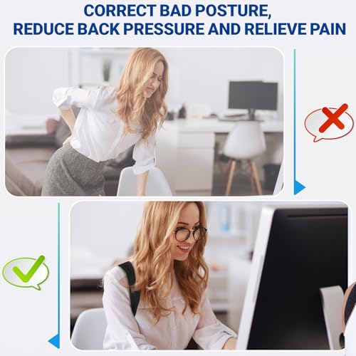 Posturace Posture Corrector for Women & Men - Adjustable Upper Back Brace Straightener, Shoulder, Neck, Scoliosis and Pain Relief