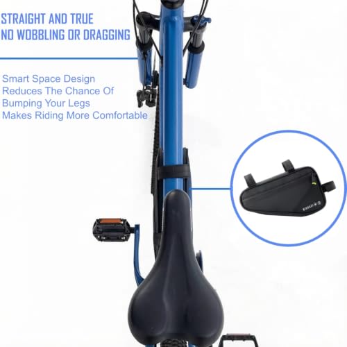 Biuxazi Waterproof Bicycle Frame Bag for Mountain & Road Bikes - Crossbar & Top Tube Storage with Reflective Design