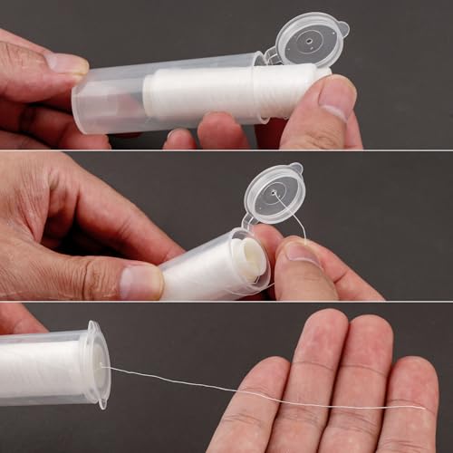 Invisible Fishing Line - 2Pcs 0.2mm 656ft Elastic Bait Thread
