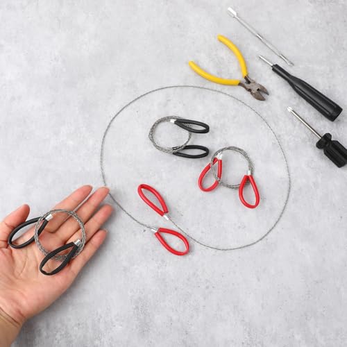 4PCS Stainless Steel Wire Saw Set - Mini Camping Saws for Survival