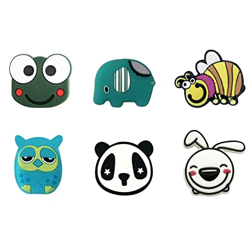 Tennis Racket Shock Absorbers - 6 Pcs Cute Animal Dampeners