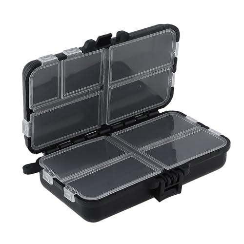 Mini Fishing Tackle Box - 9 Compartment Organizer for Baits