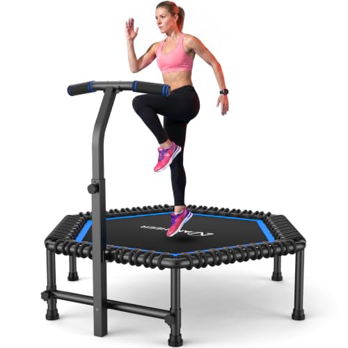 50-Inch Fitness Rebounder Trampoline for Adults - Blue