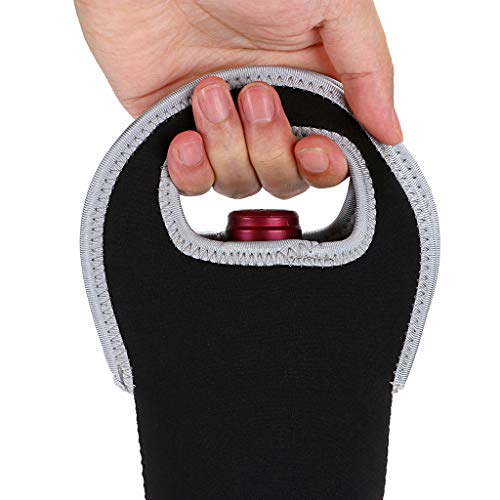 Insulated Neoprene Wine Carrier Tote Bag Set of 3 - Portable Bottle Holders