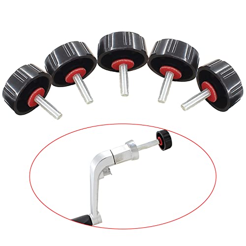 Universal Fishing Reel Handle Screw Caps - Durable Replacement Parts, 5 Pack
