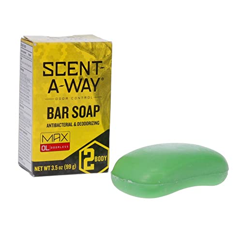 Scent-A-Way MAX Bar Soap - Odorless Green Soap 3.5 Oz