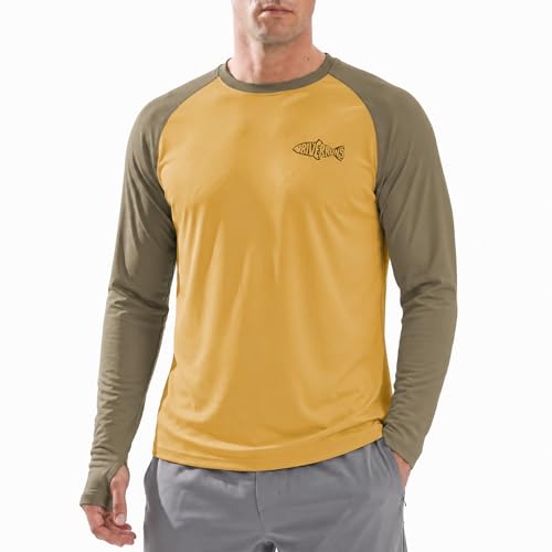 Men's UPF 50+ Long Sleeve Sun Shirt - XX-Large Mocha Sandstorm