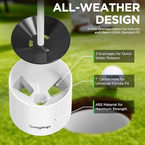Golf Hole Cups for Practice Putting Greens - 4 Inch, 4 Pack