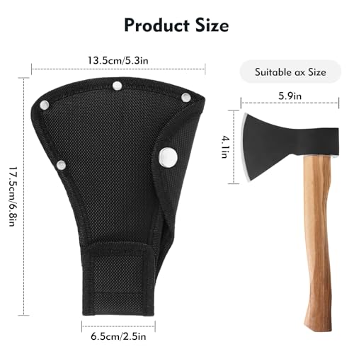 Hatchet Sheath - Premium Oxford Axe Blade Cover with Belt Loop