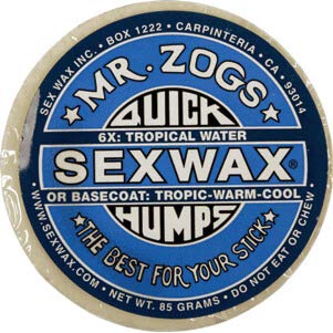 Surfboard Wax - Quick Humps 6X Extra Hard Tropical Formula