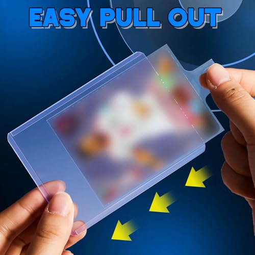 200 Pack Tabbed Trading Card Sleeves with Pull Tab - Sports Cards
