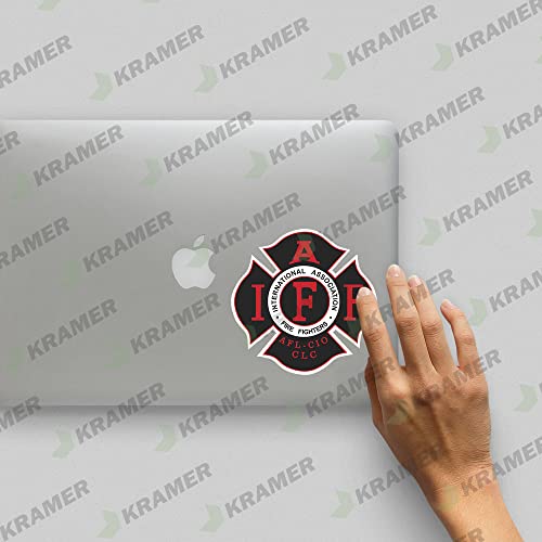 Firefighter Vinyl Decal Sticker for Car Bumper & Window - 4"