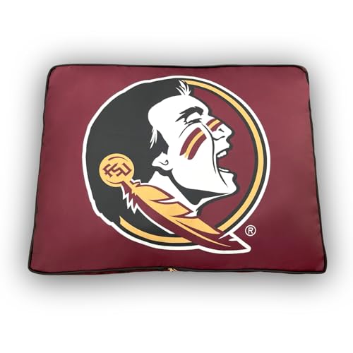 NCAA Florida State Premium Dog Bed - Soft Microfiber, Small/Medium