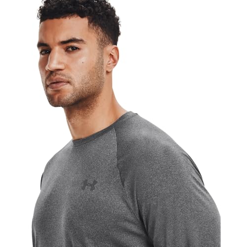 Under Armour Men's Velocity Long Sleeve T-Shirt XL Black Light Heather