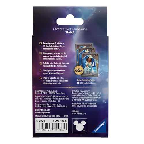 Tiana Matte Card Sleeves - 65 Pack for Trading Card Games