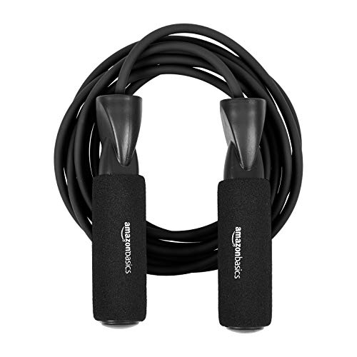 Adjustable Jump Rope for Cardio & Workouts - Black, 118 Inches
