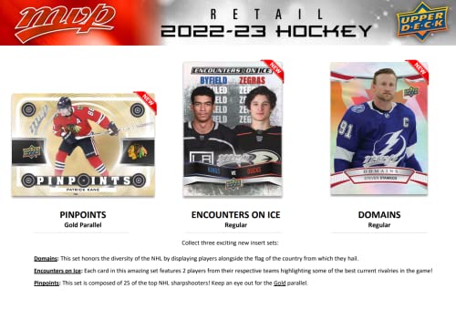 Upper Deck 2022-23 MVP NHL Hockey Trading Card Fat Pack - 28 Cards