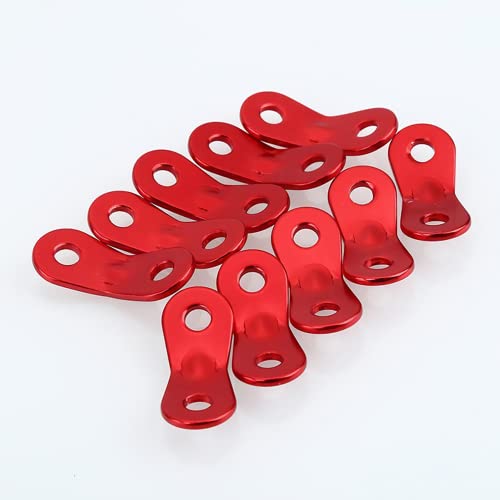 30-Pack Aluminum Alloy Tent Rope Tensioners - Dual Hole Design