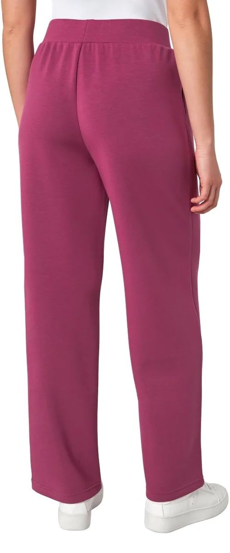 Mondetta Womens Heavyweight Wide Leg Pant (US, Alpha, Medium, Regular, Regular, Raspberry Coulis)