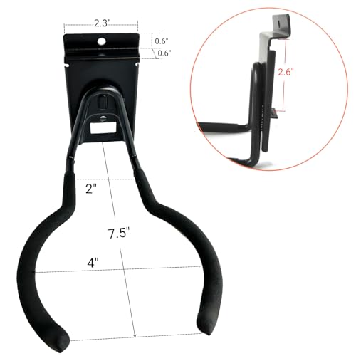 Power Tool Organizer for Slatwall, Garage Hooks for Hanging Yard Tools, Anti-Slip Weedeater Rack and Trimmer Holder, Versatile Slat Wall Drill Holder, 620 Series Slatwall Hooks