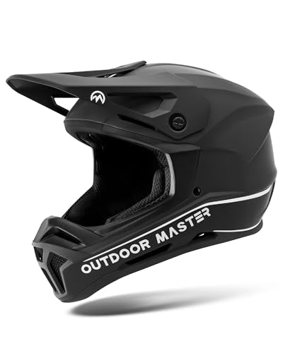 Full Face Mountain Bike Helmet - Black, Medium - Durable & Ventilated