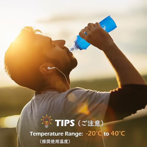 Collapsible TPU Water Bottle - BPA-Free Flask 250ml for Sports