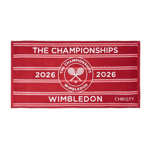 Wimbledon 2026 Championship Towel - Quick Dry - Strawberry