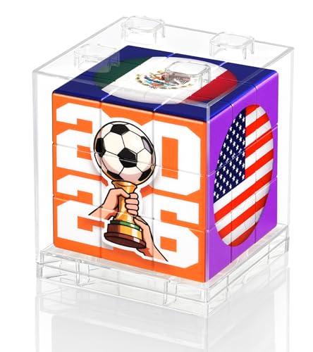 Soccer Cube Puzzle 3x3 - Football Themed Brain Teaser Toy