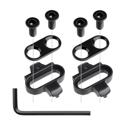 2-Hole MTB Bike Cleats for SPD Pedals - Durable Chrome-Molybdenum Steel