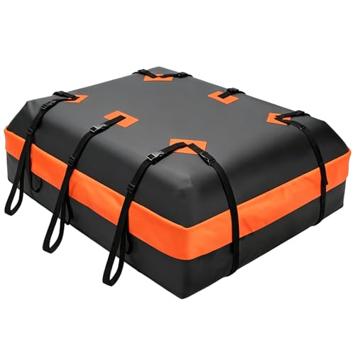 Waterproof Car Roof Bag Cargo Carrier 20 Cubic Feet - Gold Oval