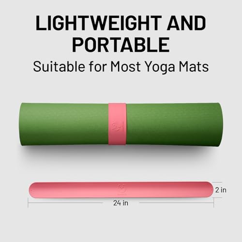 Yoga Mat Strap with Heavy-Duty Clasp - Pink