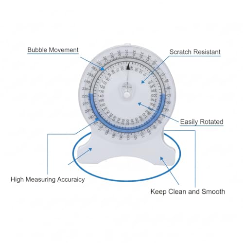 Inclinometer Gauge for Physical Therapy - 360° ROM Measurement