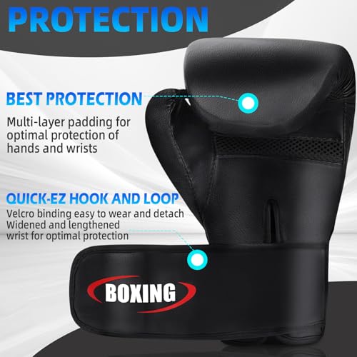 YORWHIN Heavy Punching Bag Boxing Gloves for Men & Women, Muay Thai MMA Training