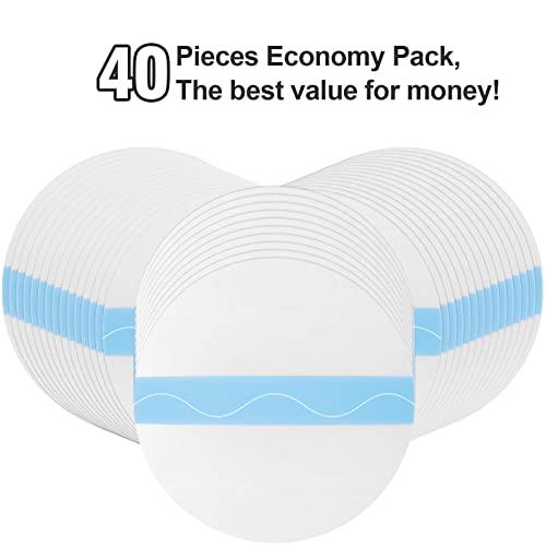 40 Pack Waterproof Clear CGM Sensor Covers - 14 Day Use