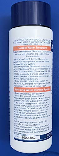 BayTec 4oz Water Preserver for Long-Term Drinking Water Storage