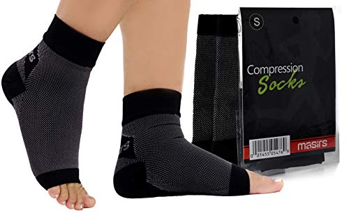 Toeless Compression Socks for Ankle Support & Swelling Relief - Small