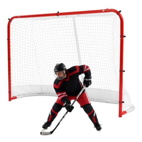 Heavy-Duty Steel Street Hockey Goal - 72" x 48"