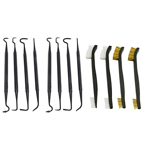 12-Pack Double-Ended Gun Cleaning Brushes & Picks Set - 7"