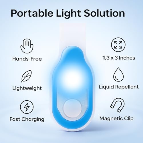 Nurse Light Clip On for Night Shift, 2 Pack Rechargeable Magnetic